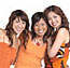female studio group shoot